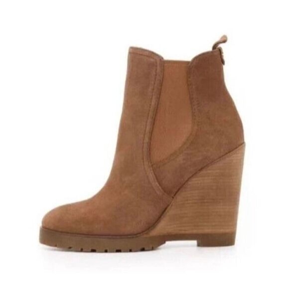 MICHAEL KORS Thea Brown Suede Booties Size 9M - Picture 2 of 10
